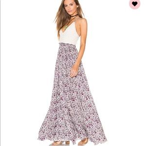 Crochet halter top maxi dress