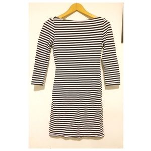 Black and White Striped Dress