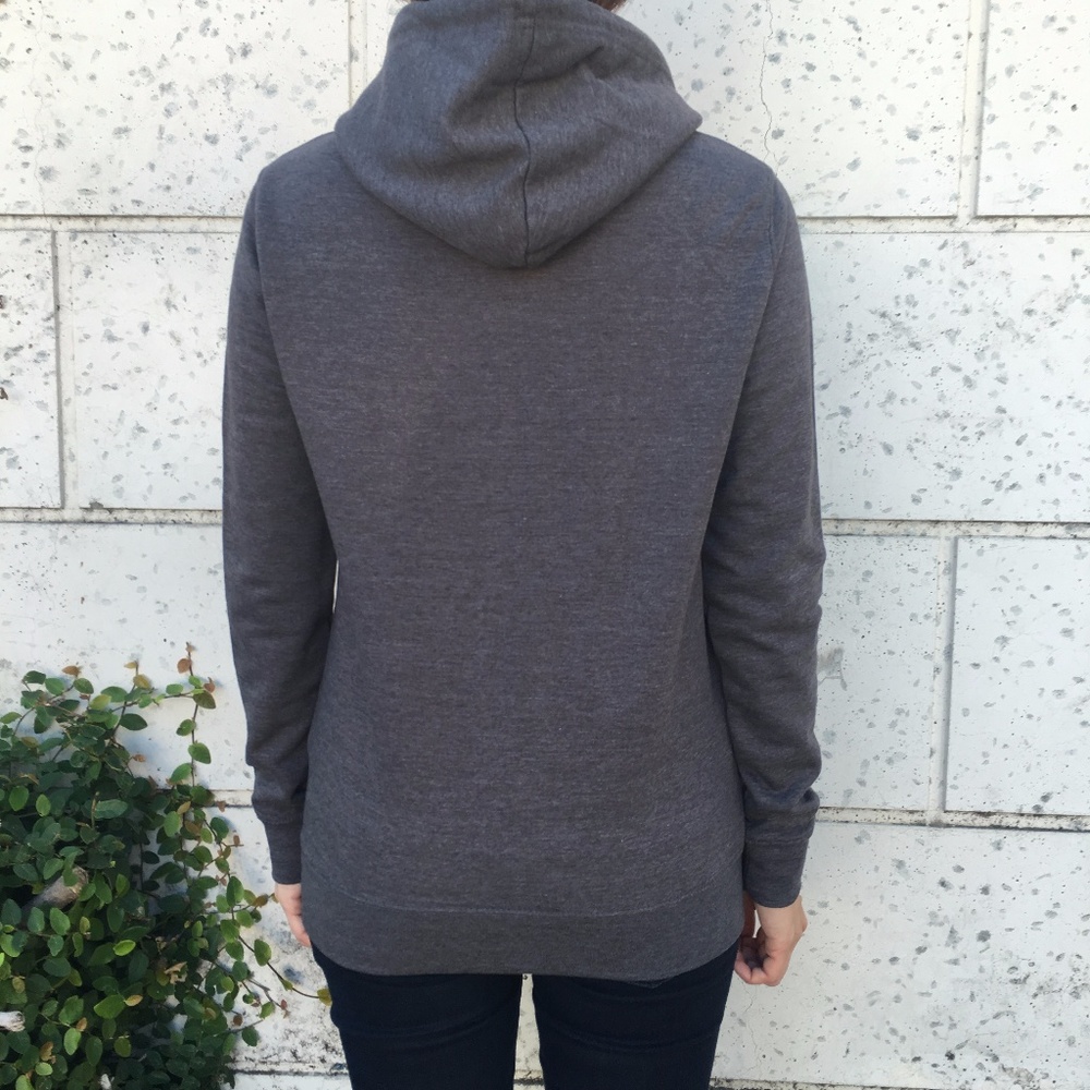 "Got Cat-feine" Women's PonCat hoodie (Charcoal) - Picture 5 of 6