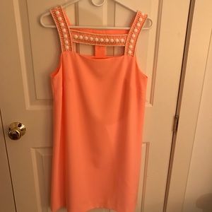Lilly Pulitzer coral shift dress