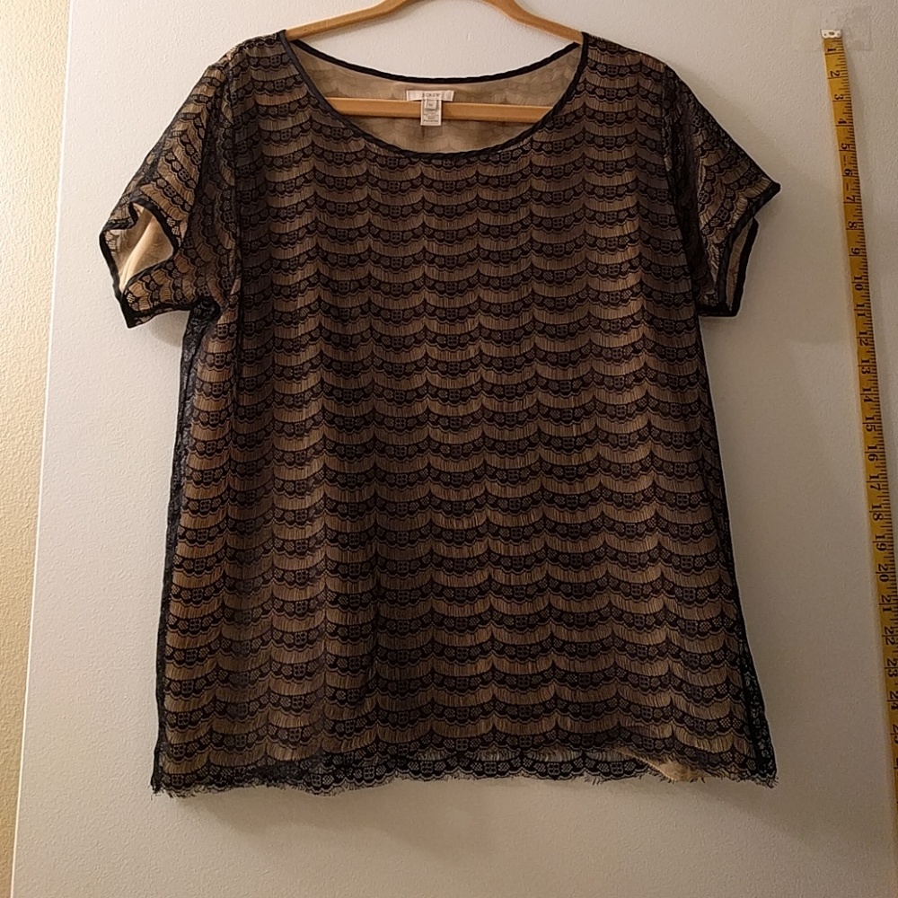 Lace overlay top