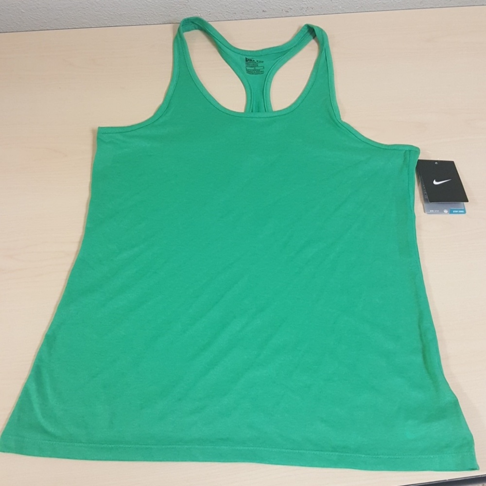 NWT Nike Dri Fit Tank in Kelly Green size L