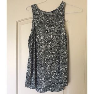 Who What Wear Target black&white paisley tank top