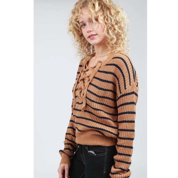 Stripe Dolman Sweater - Picture 6 of 7