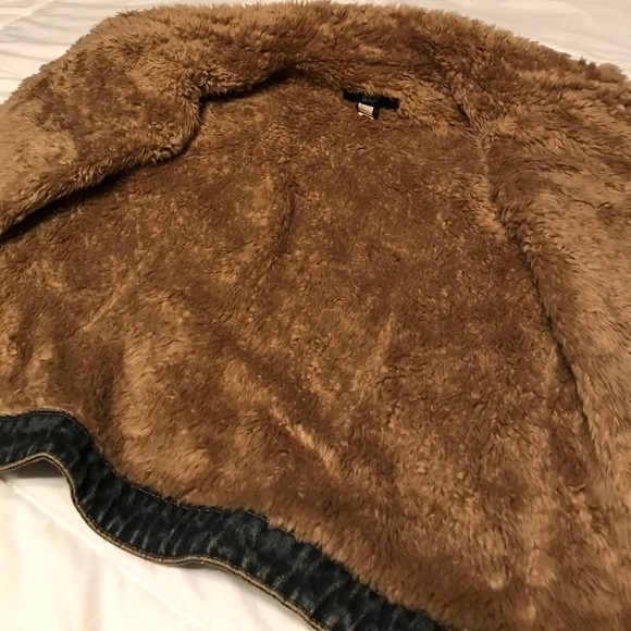 Vintage GAP Fur Jean Vest Size Medium Women's - Picture 3 of 5