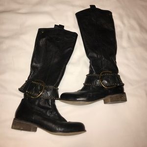 Steve Madden heeled and buckled tall boots