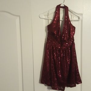 Forever 21 Sequin Halter Dress
