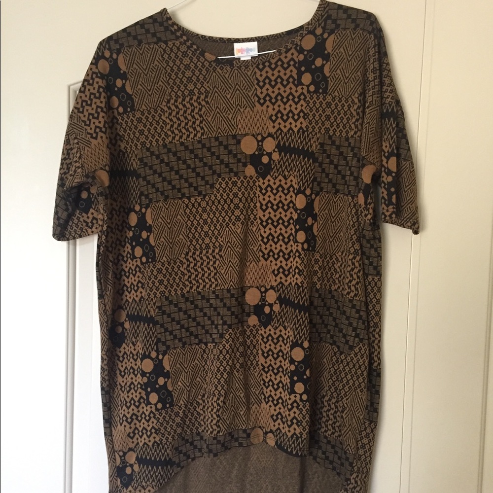 LulaRoe Irma x-small brown&black, sweater material
