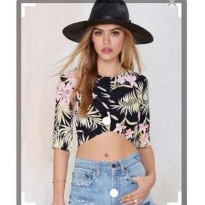For Love and Lemons Pacific Crop Top