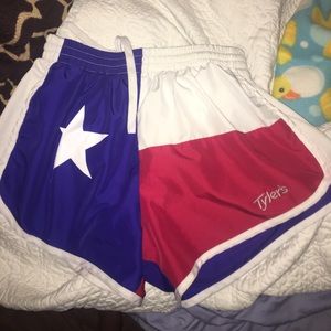 Tyler's Texas Flag running shorts