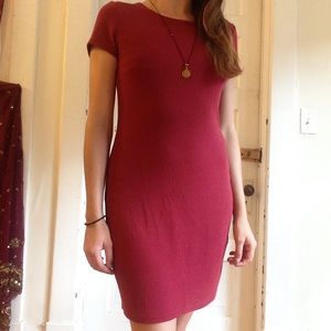 Deep Red Comfy Party Dress