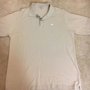 Men's Khaki Burberry Polo Size L