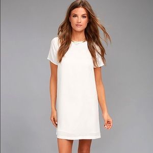 Lulu MUMBAI THE WAY WHITE SHIFT DRESS