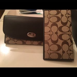Coach wallet and checkbook cover/New