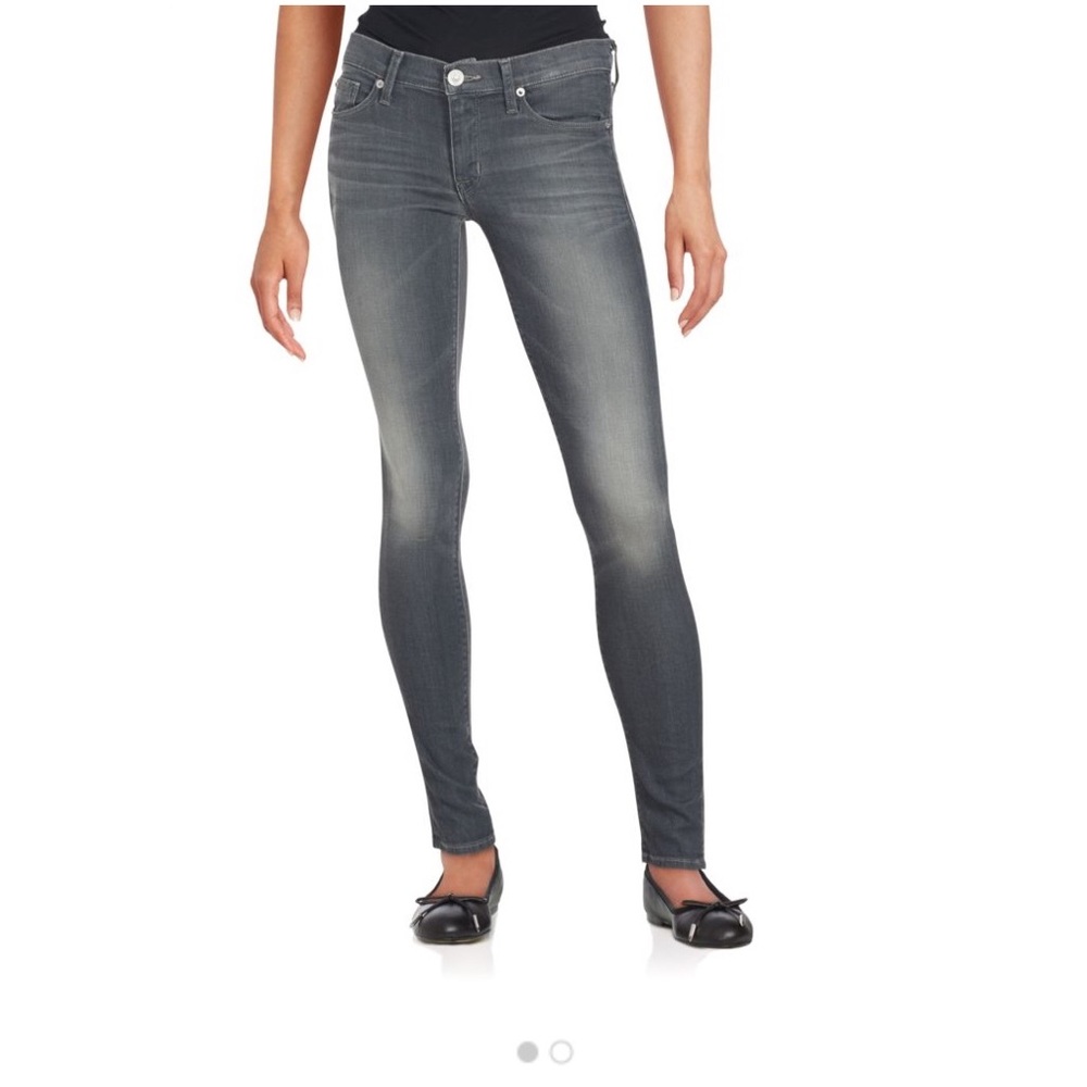 Gray Hudson skinny jeans