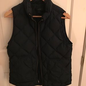 J crew navy blue vest
