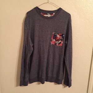 Floral Pocket Sweatshirt
