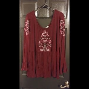 Belk Baby Doll Top Size 3x