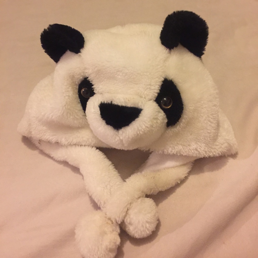 Winter panda hat
