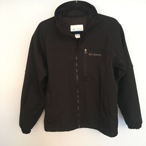 Men's Columbia Black Zip Up Windbreaker