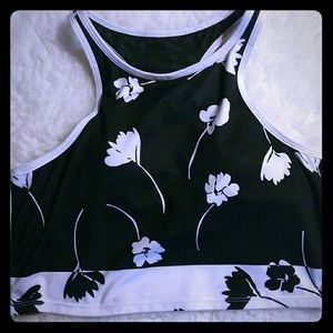 Fabletics flowered t back sport's bra