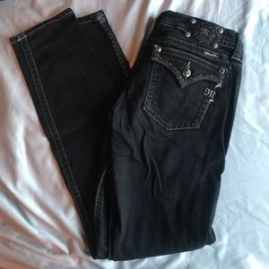 BLACK MISS ME JEANS
