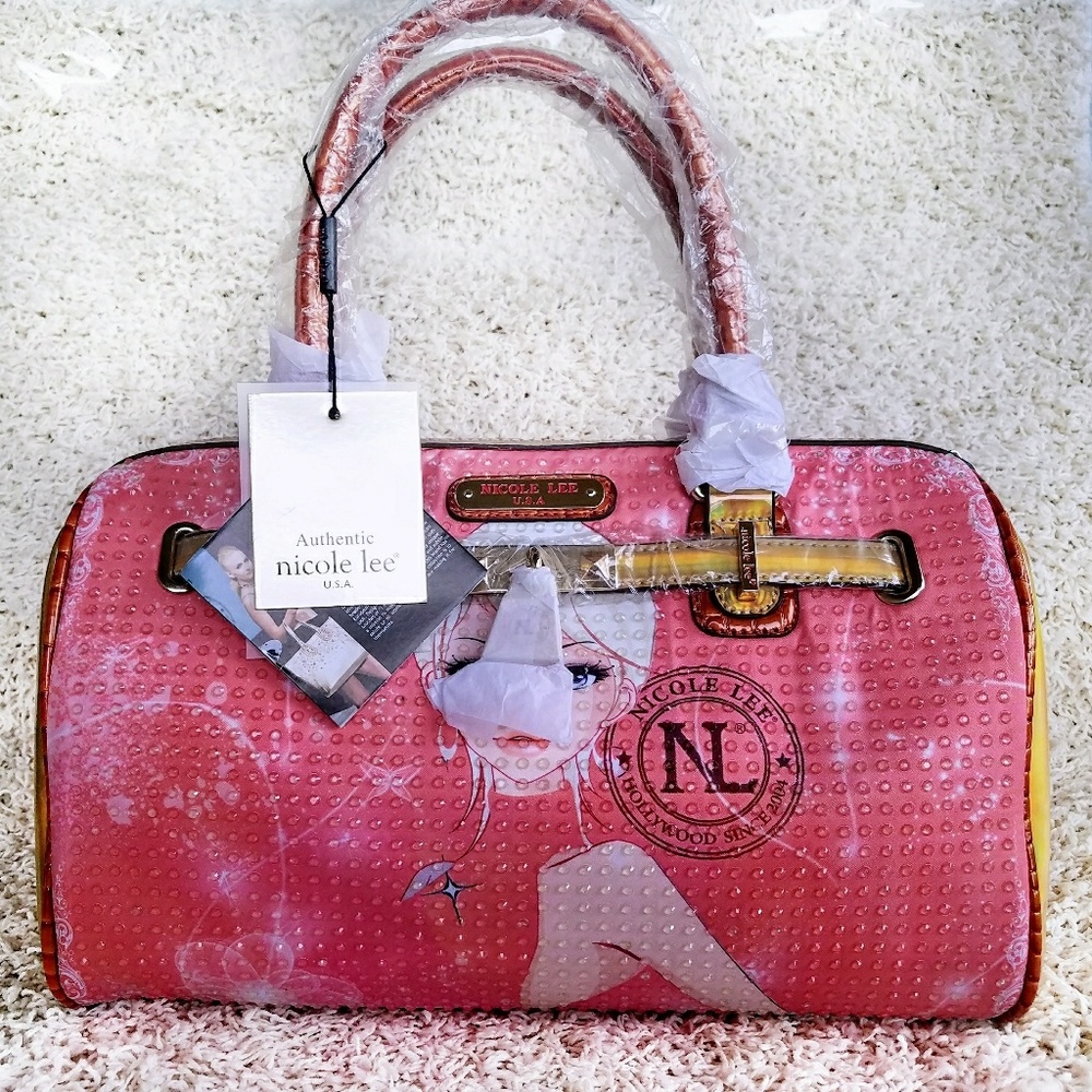 💋Nicole Lee Erika Print Boston Handbag💋