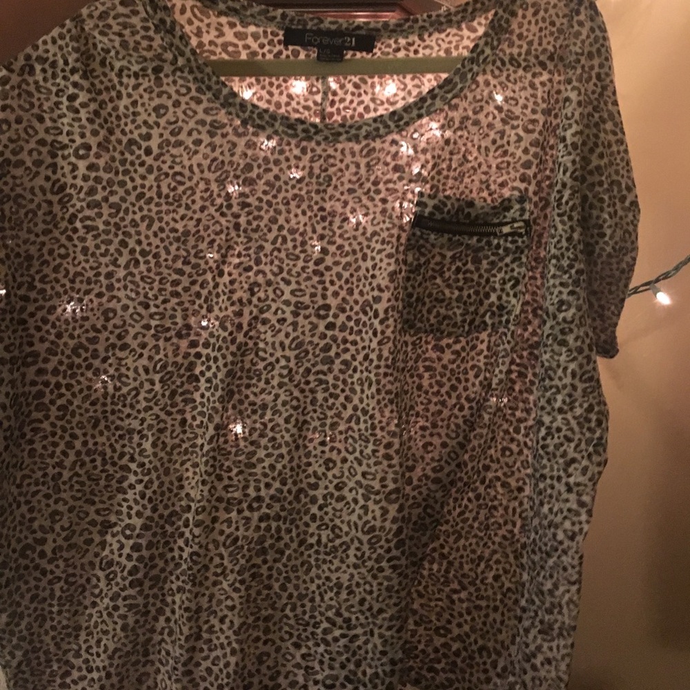animal print top