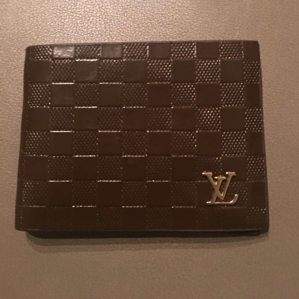 Men's Louis Vuitton brown leather wallet