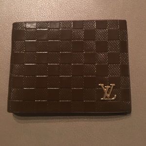 Men's Louis Vuitton brown leather wallet