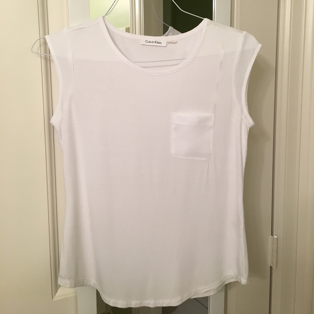 Brand new white Calvin Klein tank top