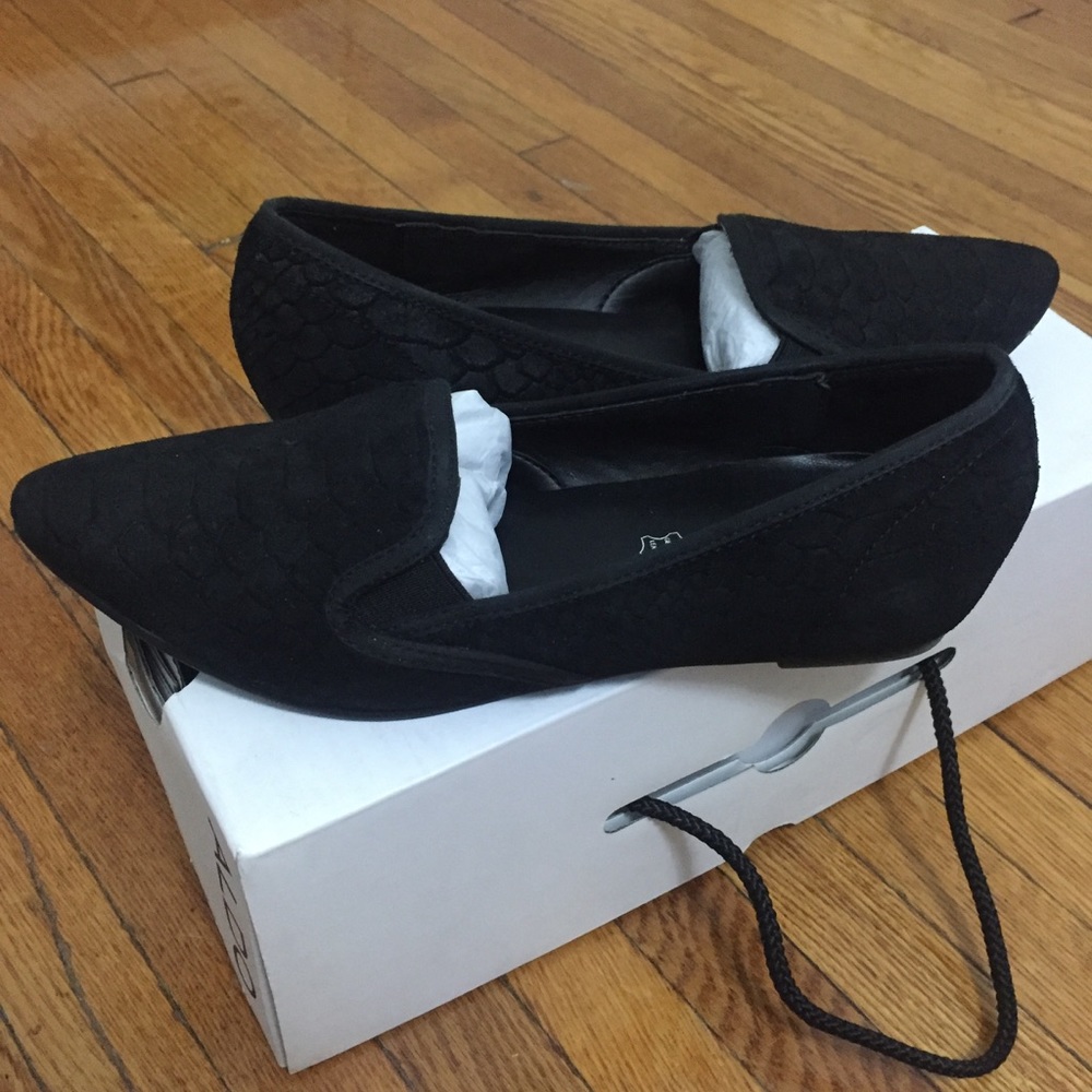 ALDO Black Suede Flats
