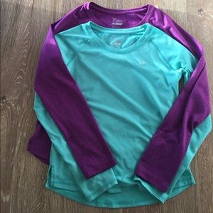 Bundle of Old Navy girls activewear shirts