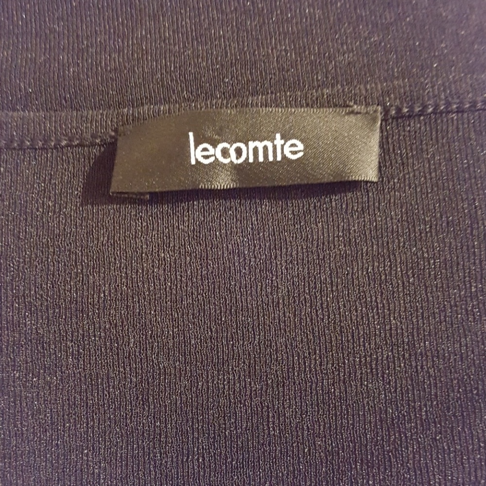 Lecomte Black sequined 3/4 sleeves Top Size L - Picture 6 of 7