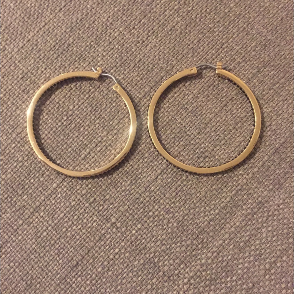 Rebecca Minkoff gold hoop earrings