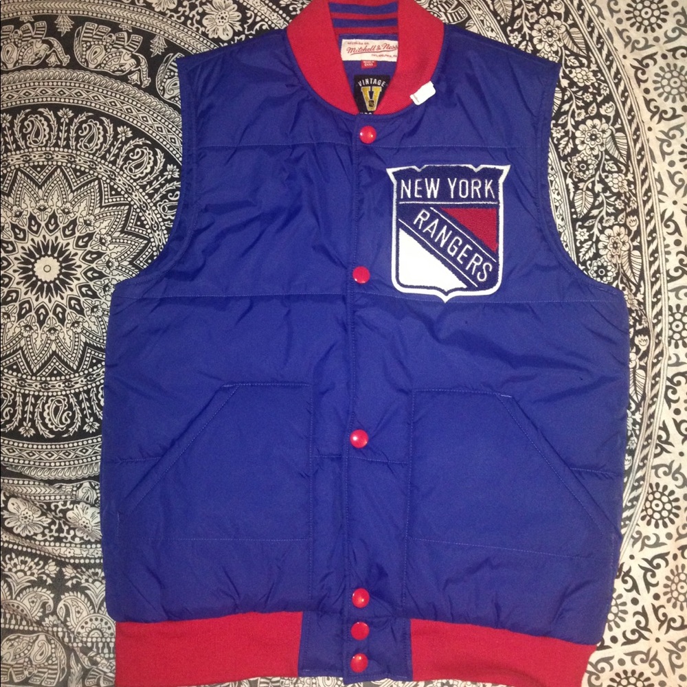 💥FINAL PRICE💥Vintage ny rangers vest jacket