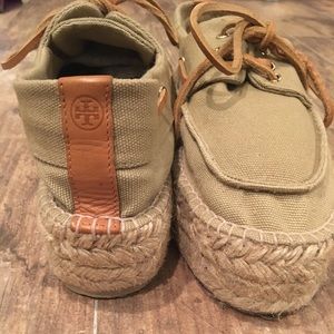 Tory Burch Boat Shoe Platform Espadrille
