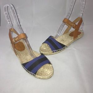 Coach leather Canvas Sandals 8M