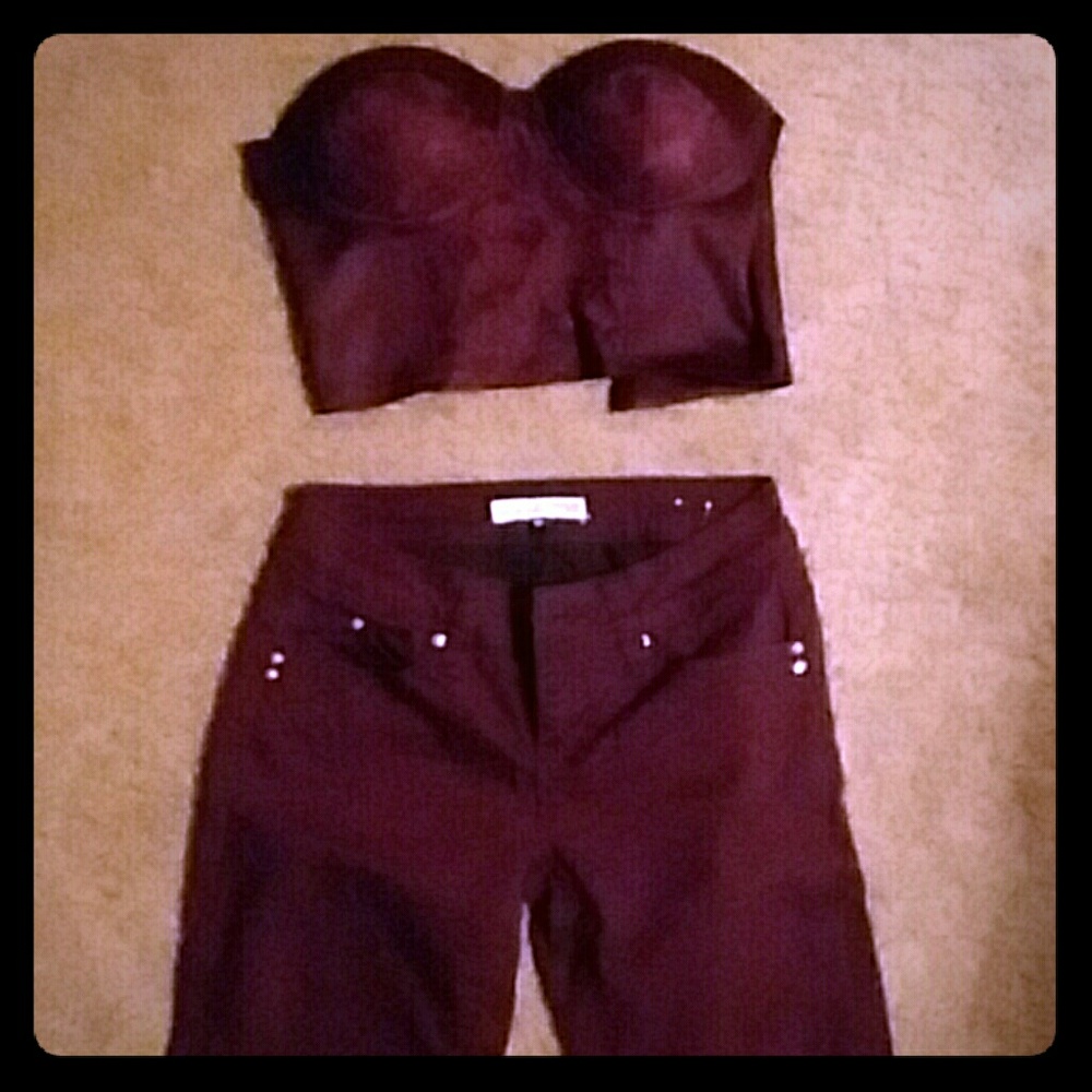 Halter top and pants set