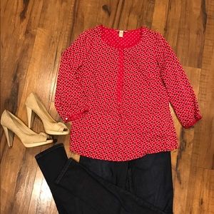 Banana republic three-quarter length sleeve blouse