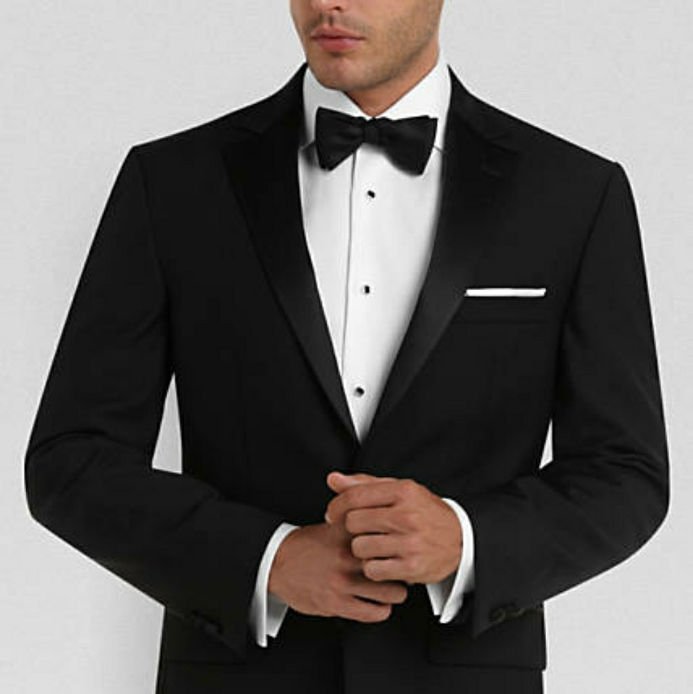 Pronto Uomo Black Modern Fit Tuxedo