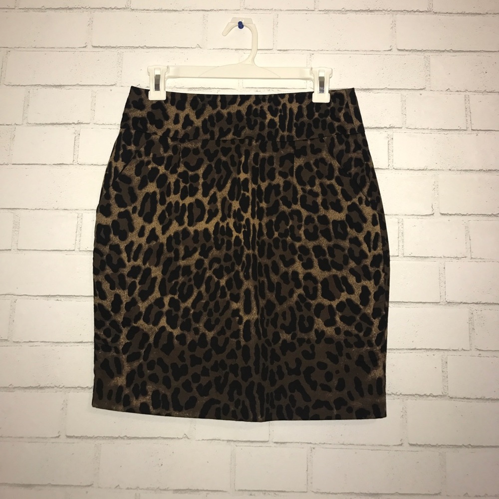 Cheetah Print Pencil Skirt
