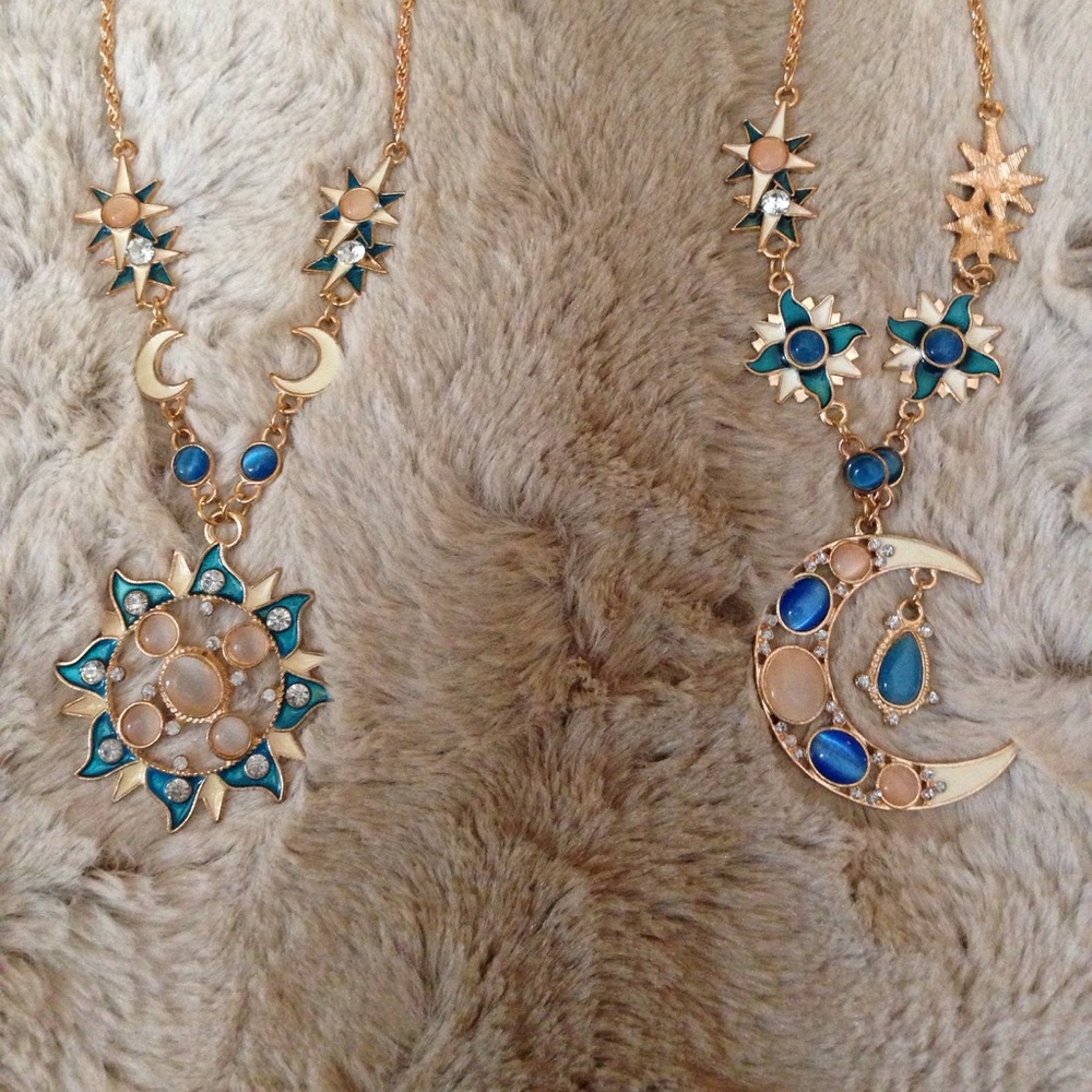 New Sun & Moon Necklaces - Picture 1 of 8