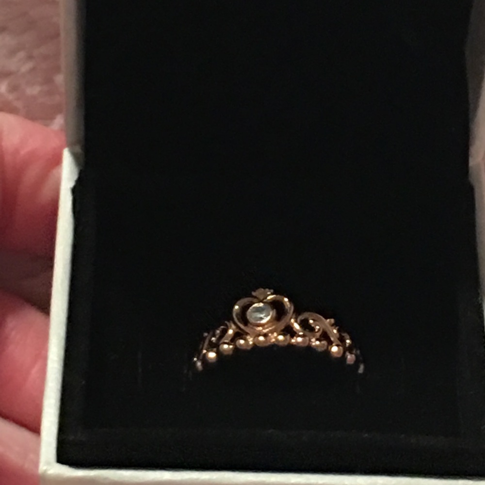 Pandora Rose Gold Princess Ring