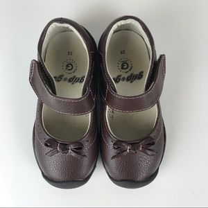 Pediped Flex Chocolate Brown toddler shoes