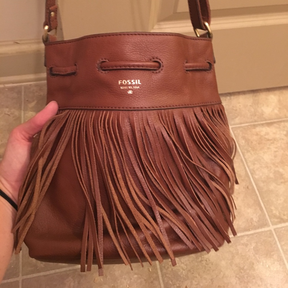 Fossil fringe bag
