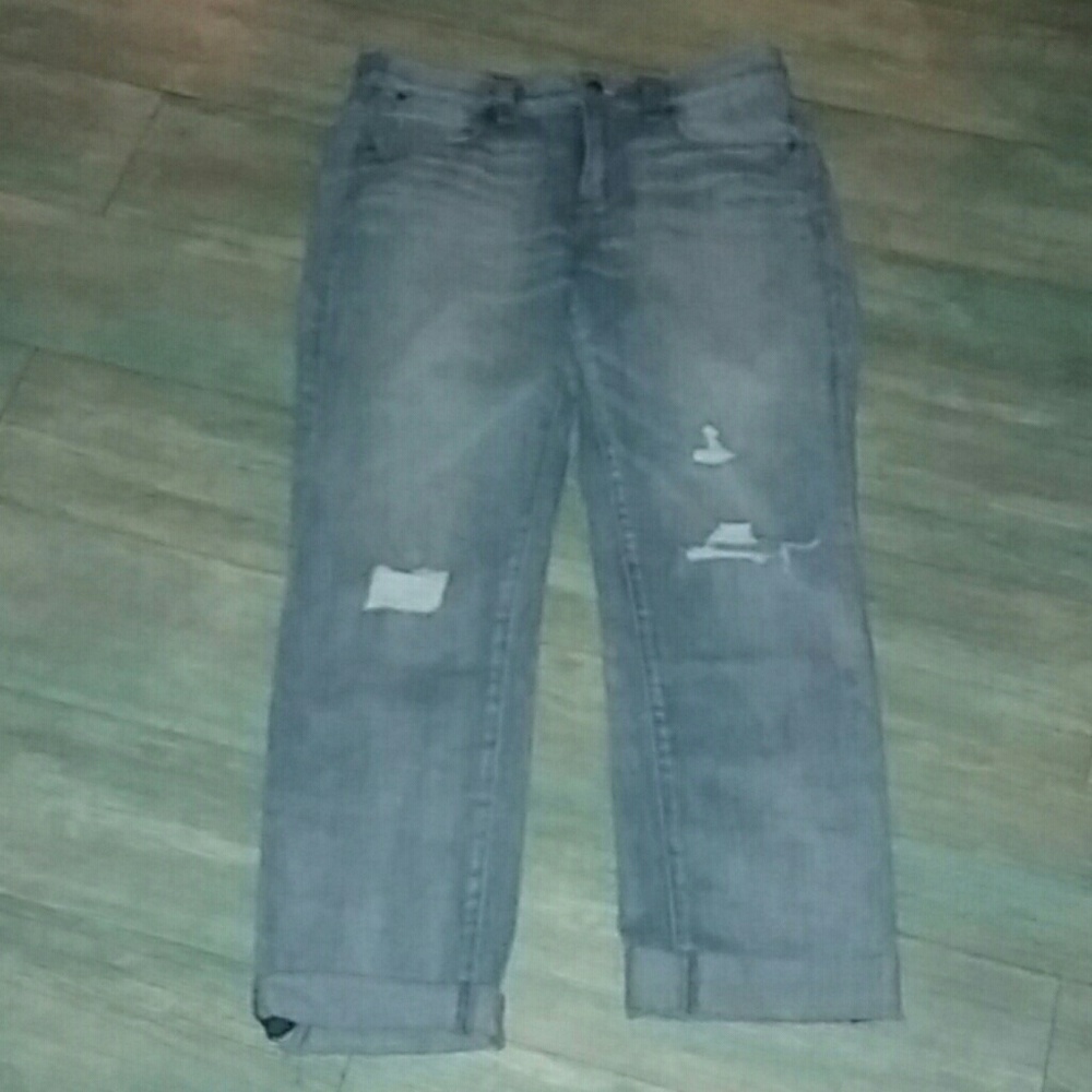 J. Crew Cuffed Cropped Boyfriend Jean, 28