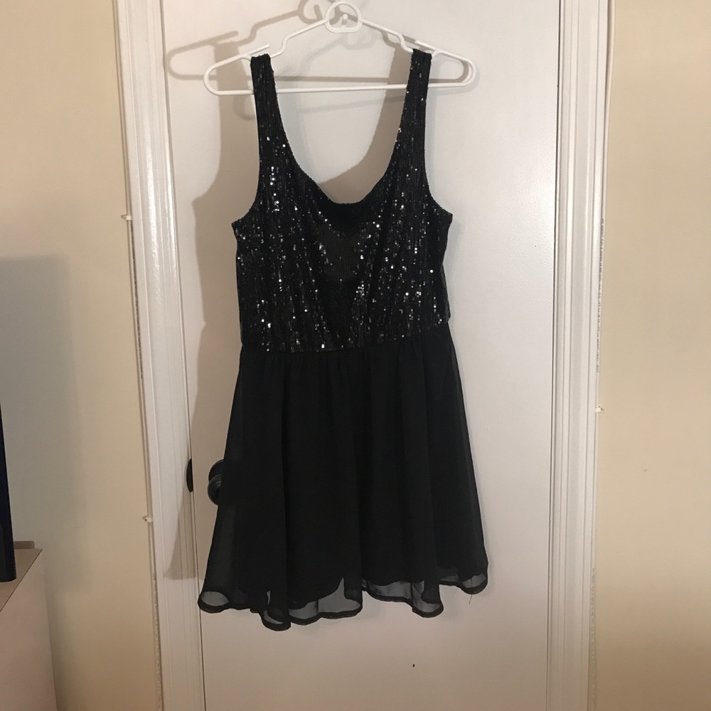 Black Nollie Sequin Dress