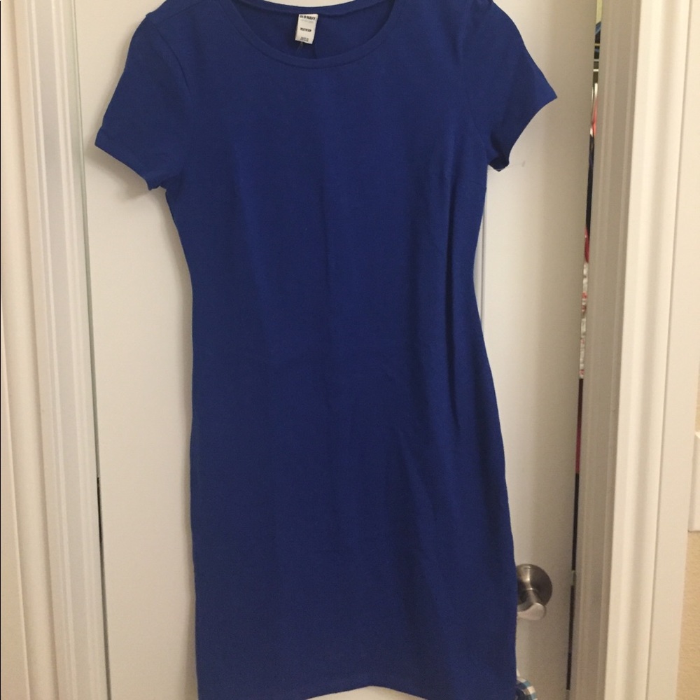 Tight royal blue dress