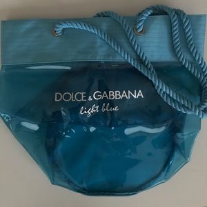 *NEW* Dolce & Gabbana Light Blue beach bag tote